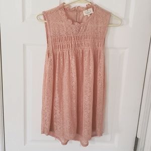 Sheer blouse, Ember Missy brand, Med, pink